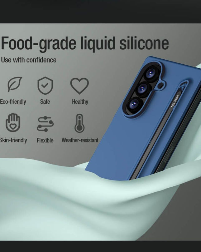 Maska za Samsung F976B Galaxy Z Fold 8 Ultra (S Pen) plava Nillkin Flex Pure Fold