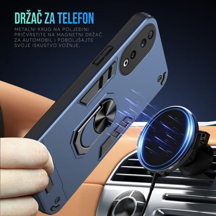 Maska za Honor X5c Plus tamno zelena Hard Ring