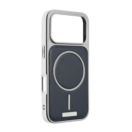 Maska za iPhone 17 Pro 6.3 tamno plava Magsafe Urban Leather
