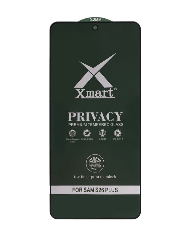 Zastitno staklo Tempered Glass X Mart 9D Privacy za Samsung S946B Galaxy S26 Plus (fingerprint unlock)