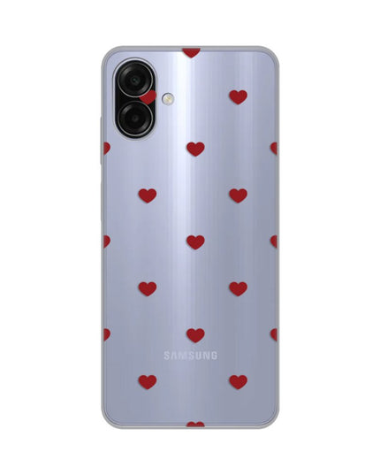 Maska za Samsung A075F Galaxy A07 Red Hearts Silikonska Print