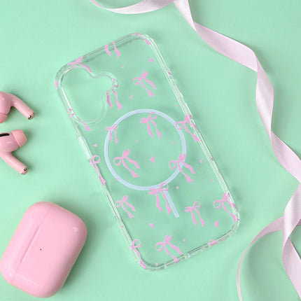 Maska za iPhone 17 6.3 Cute Bow Print Magsafe
