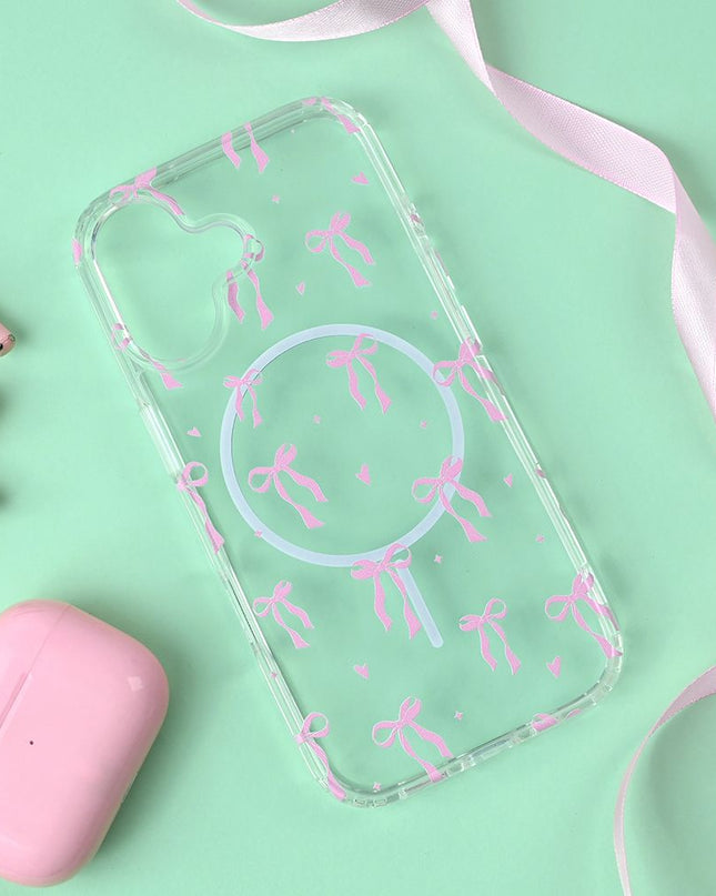 Maska za iPhone 17 6.3 Cute Bow Print Magsafe