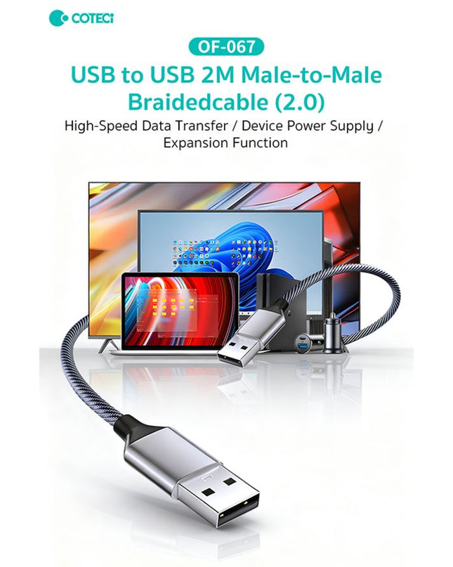 Kabl Coteci OF-067 USB nastavak 2.0 AM na AM 2m