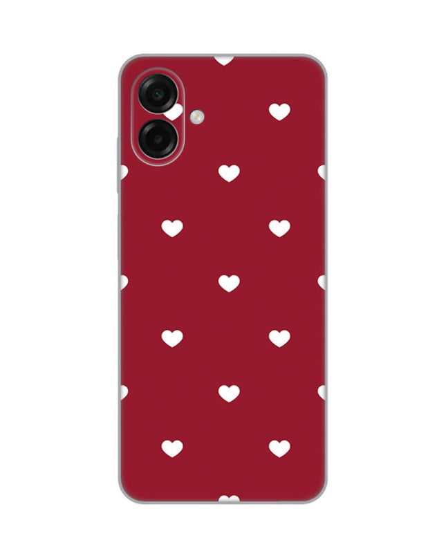 Maska za Samsung A075F Galaxy A07 Burgundy Hearts Silikonska Print Skin