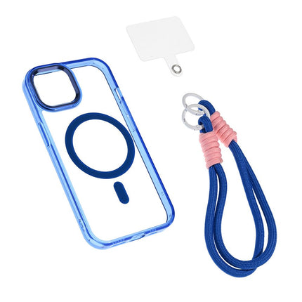 Maska za iPhone 15 6.1 tamno plava Magsafe Loop