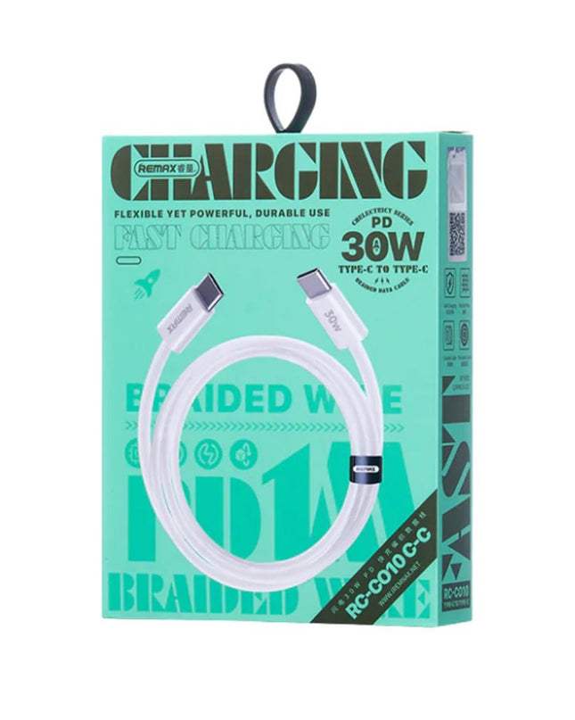 Data kabl REMAX Chelectricy Series 30W PD Fast Charging RC-C010 Type C na Type C beli