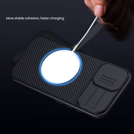 Maska za iPhone 17 6.3 crna Nillkin CamShield Pro Magnetic