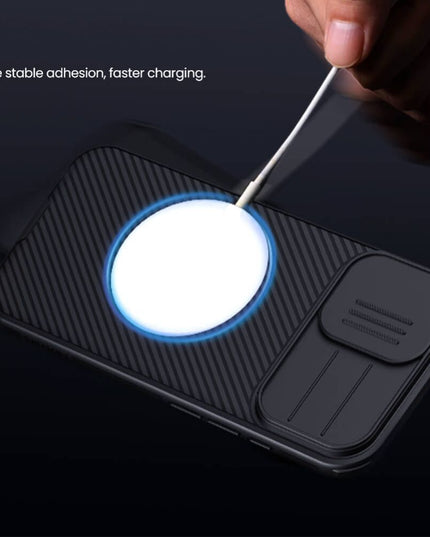 Maska za iPhone 17 6.3 crna Nillkin CamShield Pro Magnetic
