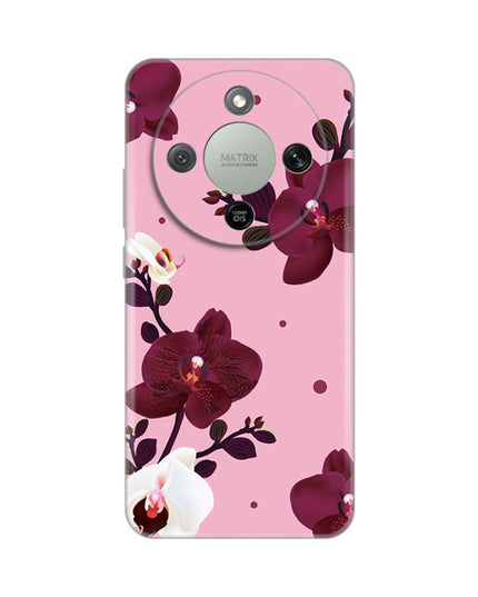 Maska za Honor Magic 8 Lite Pink Orchid Silikonska Print Skin