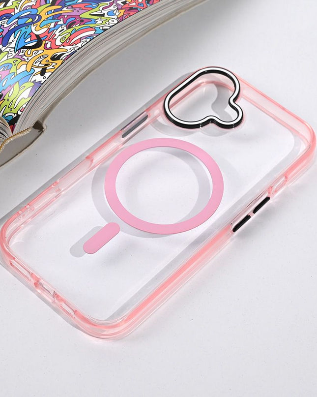 Maska za iPhone 16 6.1 roze Magsafe Color Pop
