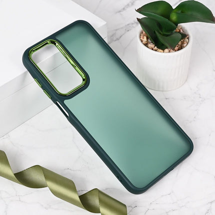 Maska Shining Camera za Samsung A175 Galaxy A17 tamno zelena