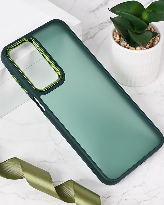Maska Shining Camera za Samsung A175 Galaxy A17 tamno zelena