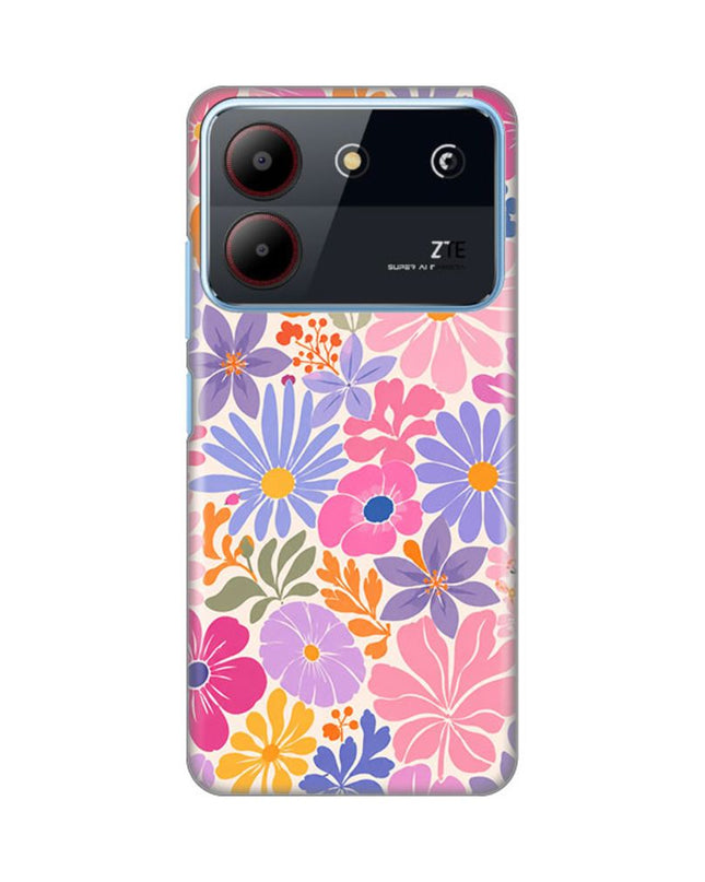 Maska za ZTE Blade A54 Sunny Petals Silikonska Print