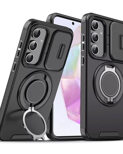 Maska za Samsung A576B Galaxy A57 5G crna CamShield Ring stand
