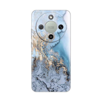 Maska za Honor Magic 8 Lite Blue Gold Marble Silikonska Print