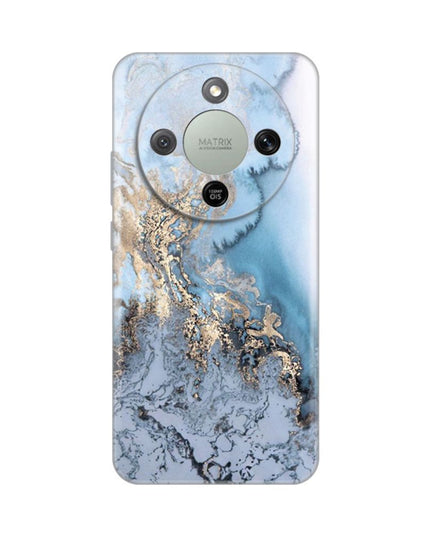Maska za Honor Magic 8 Lite Blue Gold Marble Silikonska Print