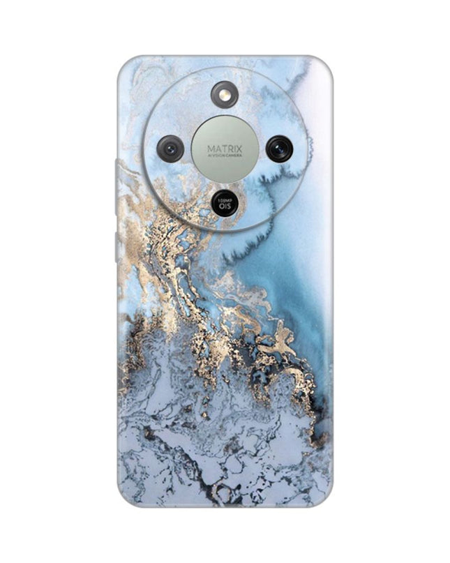 Maska za Honor Magic 8 Lite Blue Gold Marble Silikonska Print