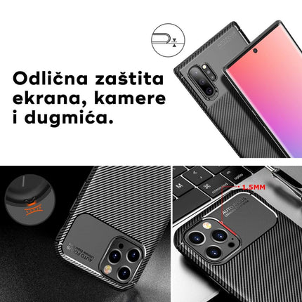 Maska za iPhone 17 Pro 6.3 crna Defender Carbon