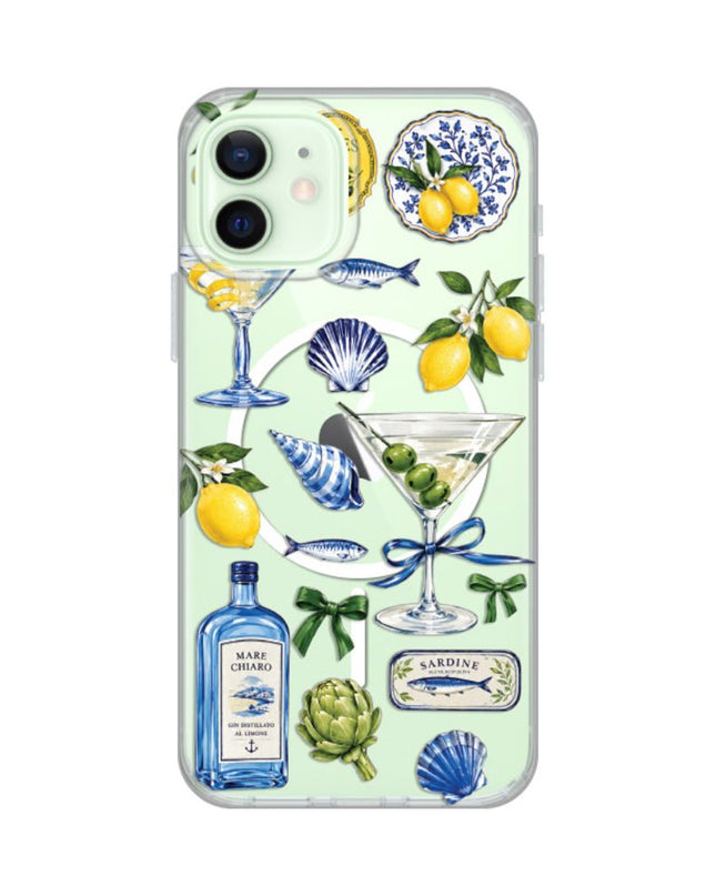 Maska za iPhone 12/12 Pro 6.1 Mediterranean Martini Print Magsafe