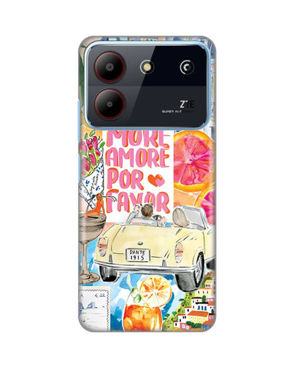 Maska za ZTE Blade A54 More Amore Silikonska Print