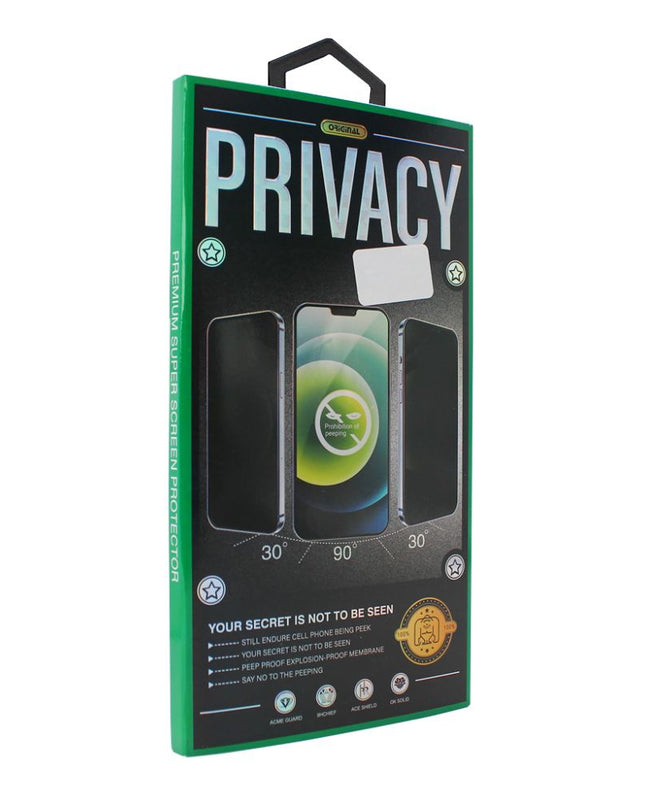 Zastitno staklo Tempered Glass Privacy 2.5D full glue za iPhone 15 Pro 6.1 crni