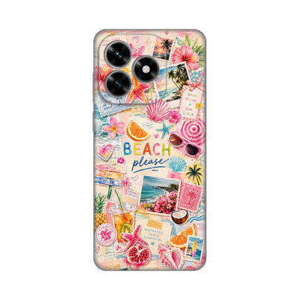 Maska za Honor X5c Plus Beach Please Silikonska Print Skin