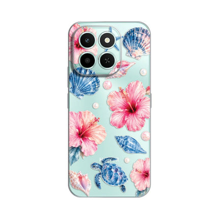 Maska za Honor X6c Hibiscus Sea Silikonska Print Skin