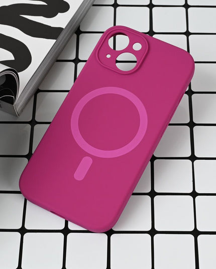 Torbica Magsafe Pure color za iPhone 13 6.1 tamno pink