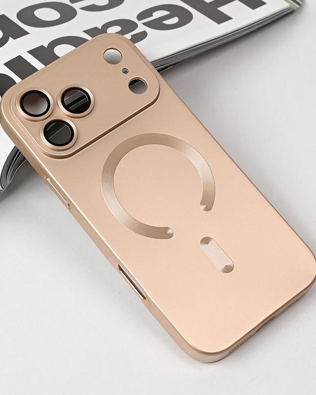 Maska za iPhone 17 Pro Max 6.9 zlatna Magsafe Chrome