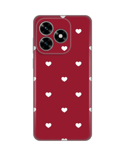 Maska za Honor X5c Plus Burgundy Hearts Silikonska Print Skin