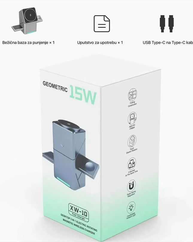 Wireless desktop punjac XW-10 sivi