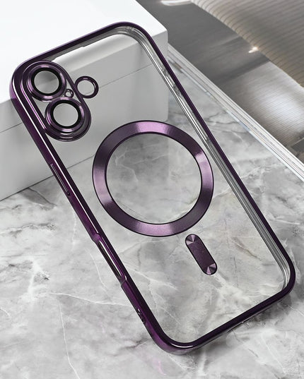 Maska za iPhone 17 6.3 ljubicasta Magsafe Lux