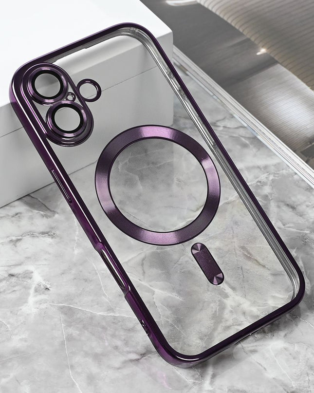 Maska za iPhone 17 6.3 ljubicasta Magsafe Lux