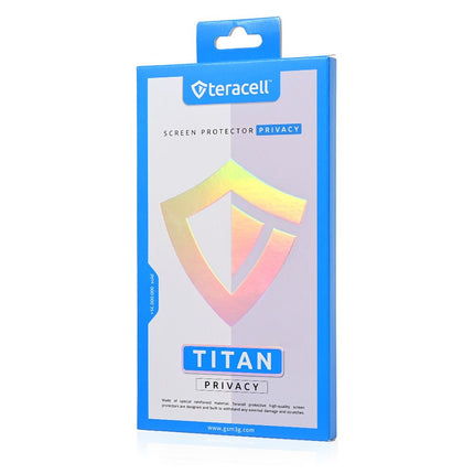 Zastitno staklo Tempered Glass Privacy Teracell Titan 2.5D za iPhone 12 Pro Max 6.7 crni