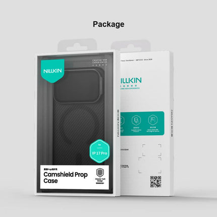 Maska za iPhone 17 Pro 6.3 crna (transparent kamera) Nillkin CamShield Prop