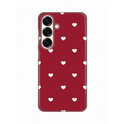 Maska za Samsung S931B Galaxy S25 Burgundy Hearts Silikonska Print Skin