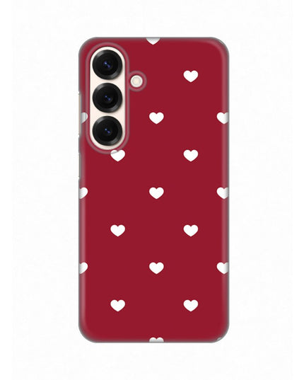 Maska za Samsung S931B Galaxy S25 Burgundy Hearts Silikonska Print Skin