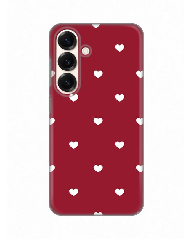 Maska za Samsung S931B Galaxy S25 Burgundy Hearts Silikonska Print Skin