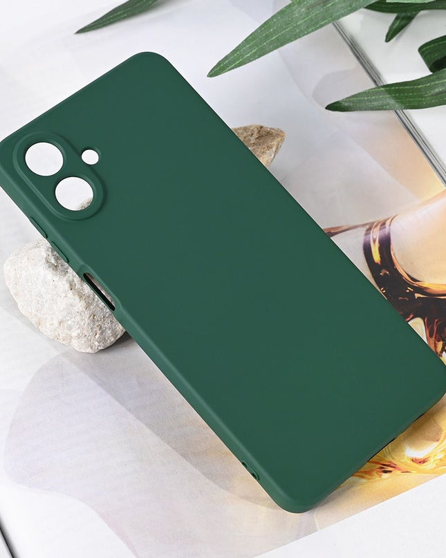Maska za Samsung A075F Galaxy A07 tamno zelena Teracell Soft Velvet