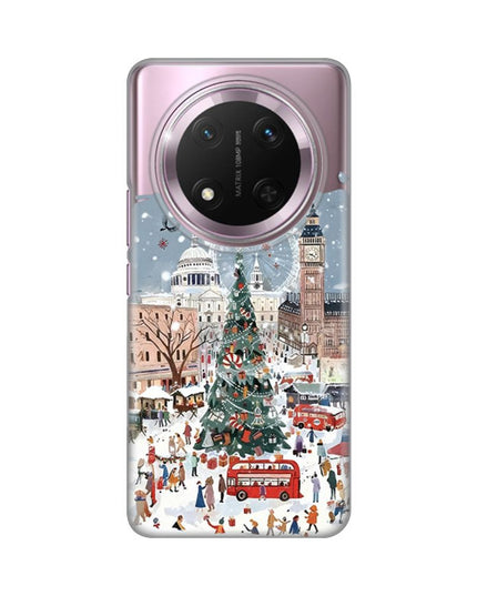 Maska za Honor Magic 7 Lite Christmas Town Silikonska Print Skin