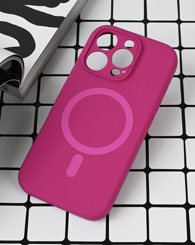 Torbica Magsafe Pure color za iPhone 16 Pro 6.3 tamno pink