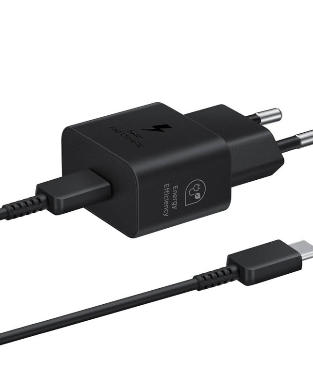 Samsung kucni punjac (USB Type-C) 3A 25W sa kablom crni (EP-T2510-NBE)