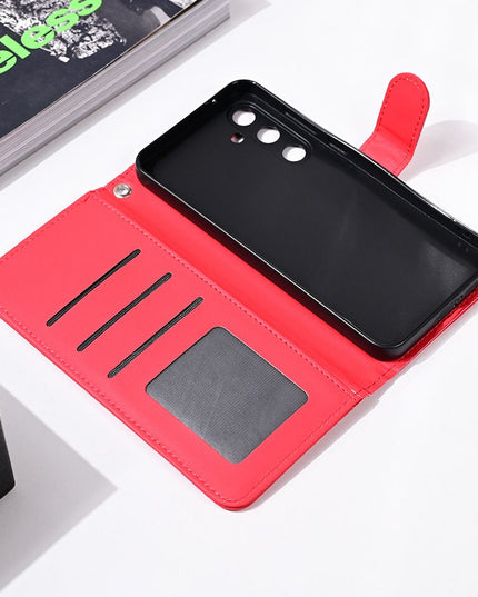 Maska za Samsung A556B Galaxy A55 5G crvena Wallet Romb