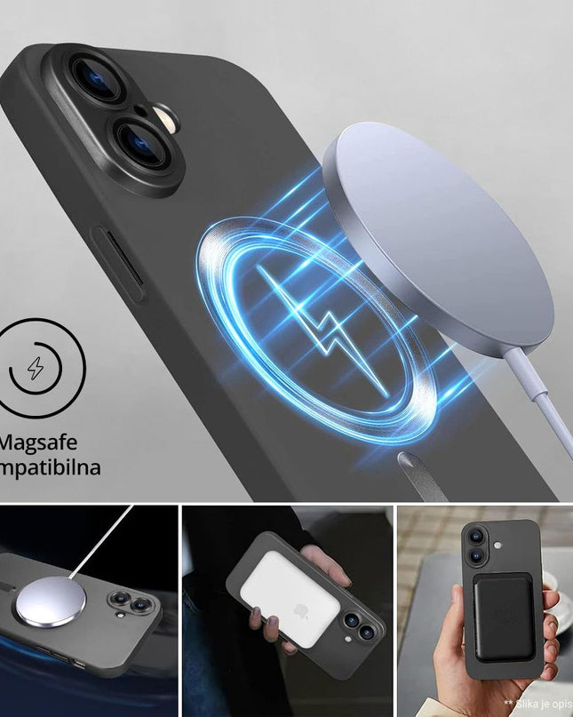 Maska za iPhone 17 Pro Max 6.9 siva Magsafe Chrome