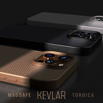 Maska za iPhone 17 Pro 6.3 siva Magsafe Kevlar