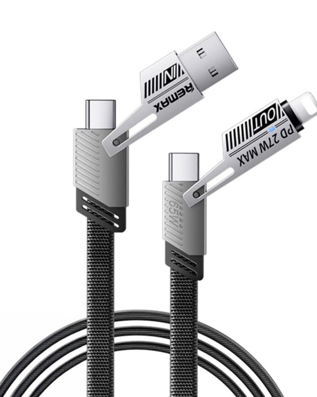 Data kabl REMAX RC-C189 65W 4-in-1 Fast Charging crni 1m