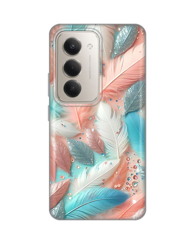 Maska za Xiaomi Redmi 15 4G Pastel Feathers Silikonska Print