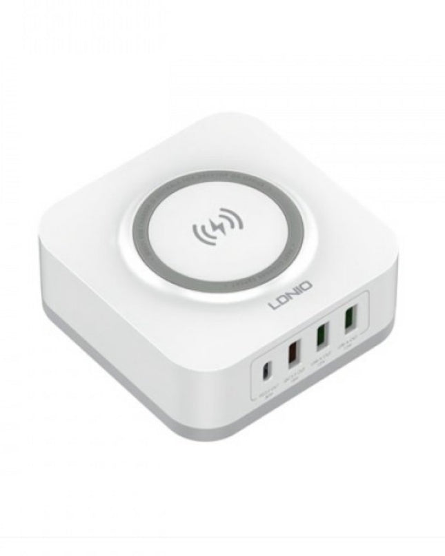 Kucni punjac LDNIO AW004 32W Desktop Wireless Quick Charge 3.0 + PD 30W beli