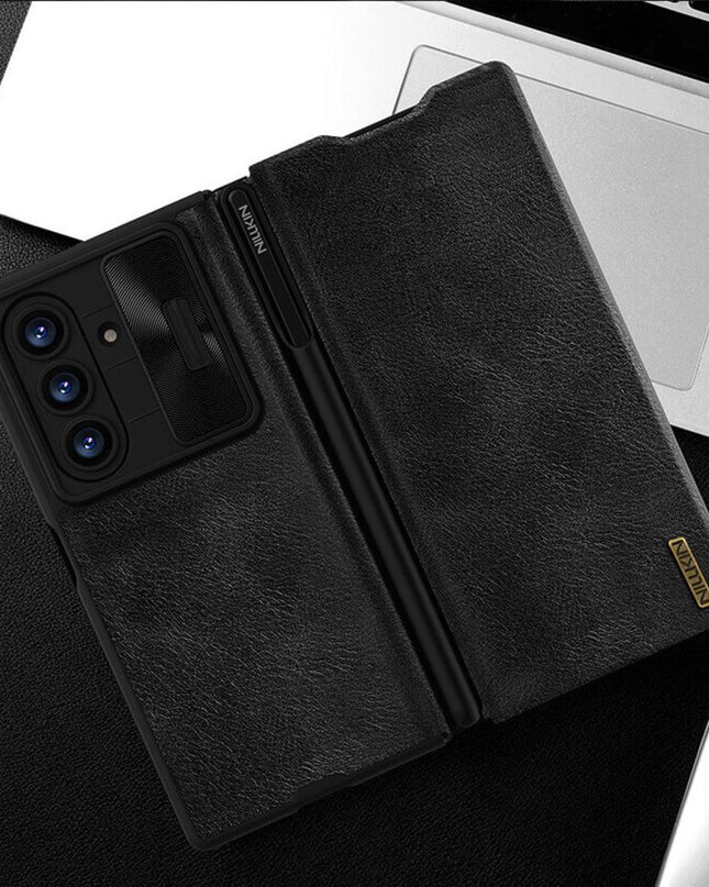 Maska za Samsung F966B Galaxy Z Fold 7 crna (with pen) Nillkin Qin Pro Leather
